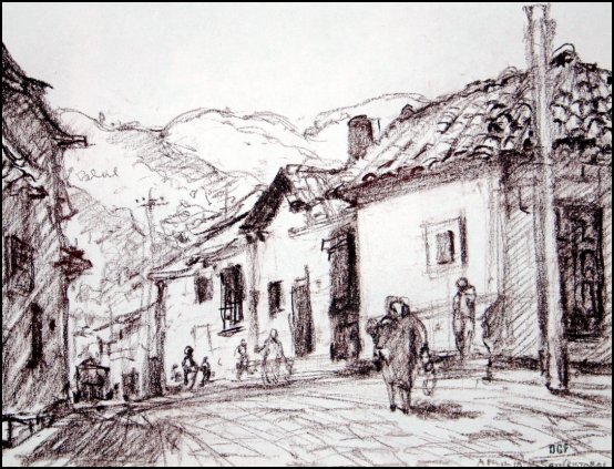 San Cristobal de la Casas April 10, 1984 8 x 11 conte